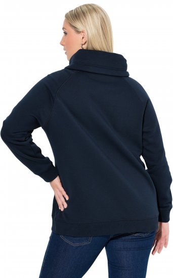 Ulla Popken Rhinestone Snowflake Turtleneck Sweatshirt Navy - Puloveri & dukserice - 