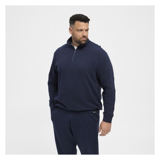 North Latitude Half-Zip Sweatshirt Navy Blue - Puloveri & dukserice - Muške Puloveri & dukserice veliki brojevi
