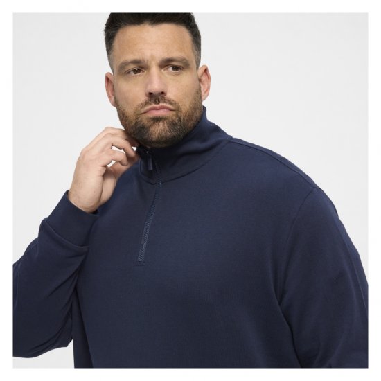 North Latitude Half-Zip Sweatshirt Navy Blue - Puloveri & dukserice - Muške Puloveri & dukserice veliki brojevi