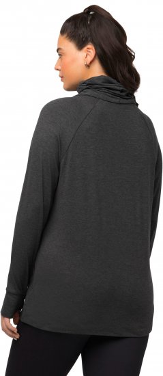 Ulla Popken Sweatshirt with Gaiter Black - Puloveri & dukserice - 