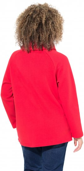 Ulla Popken Sparkling Candy Cane Graphic Sweatshirt Salsa - Puloveri & dukserice - 