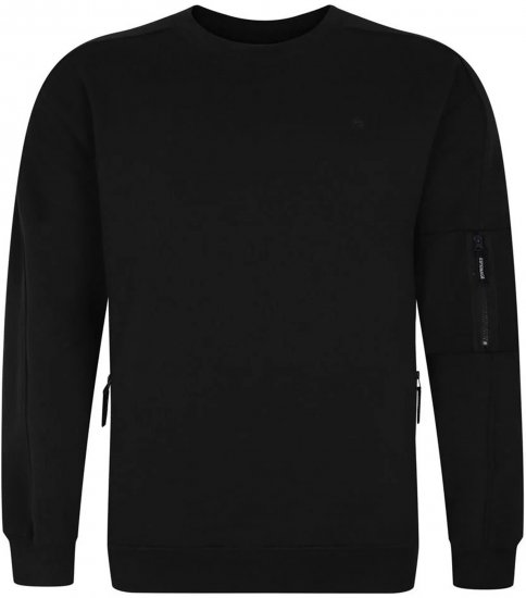 Espionage LW152 Sweatshirt Black - Puloveri & dukserice - Muške Puloveri & dukserice veliki brojevi