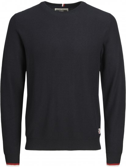 Jack & Jones Logan Spring Knitted Pullover Navy - Puloveri & dukserice - Muške Puloveri & dukserice veliki brojevi