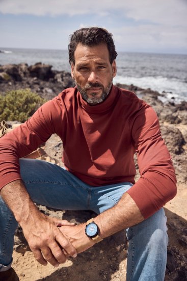 JP1880 Turtleneck Sweatshirt Red - Puloveri & dukserice - Muške Puloveri & dukserice veliki brojevi