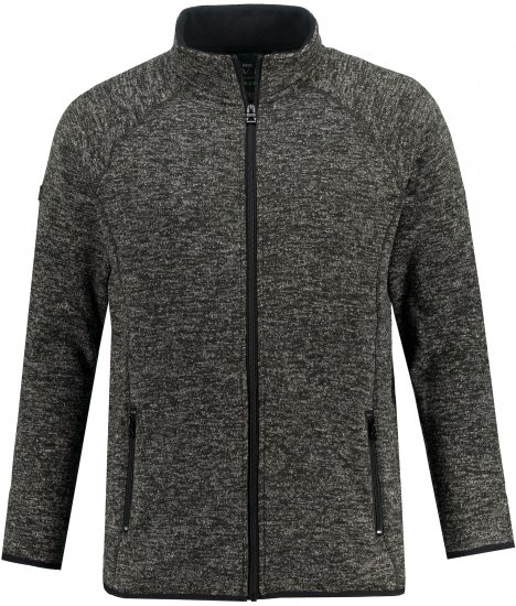 JAY-PI Knitted Fleece Jacket Gray - Jakne - Muške Jakne Veliki Brojevi