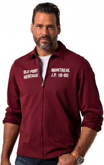 JP1880 Sweatshirt Long Sleeve Boxy Fit Red - Puloveri & dukserice - Muške Puloveri & dukserice veliki brojevi