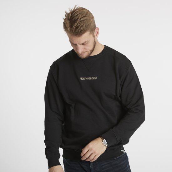 North Latitude Denim Logo Sweatshirt Black TALL - TALL puloveri - 