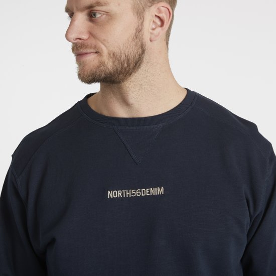 North Latitude Denim Logo Sweatshirt Navy Blue TALL - TALL puloveri - 
