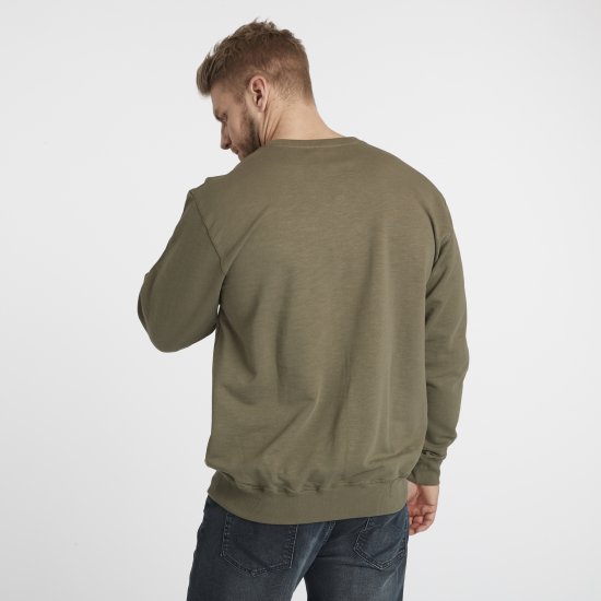 North Latitude Denim Logo Sweatshirt Dusty Olive Green TALL - TALL puloveri - 