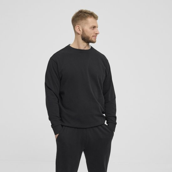 North Latitude Denim Crew Neck Sweatshirt Black TALL - TALL puloveri - 