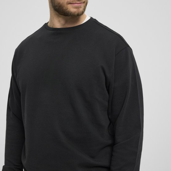 North Latitude Denim Crew Neck Sweatshirt Black TALL - TALL puloveri - 