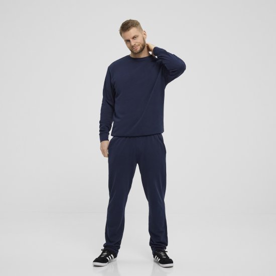 North Latitude Denim Crew Neck Sweatshirt Navy Blue TALL - TALL puloveri - 
