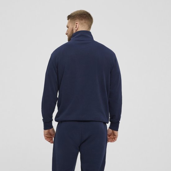 North Latitude Denim Half-Zip Sweatshirt Navy Blue TALL - TALL puloveri - 