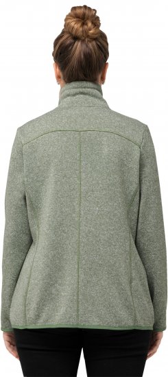 Ulla Popken Heather Knit Fleece Jacket Mint Green - Puloveri & dukserice - 