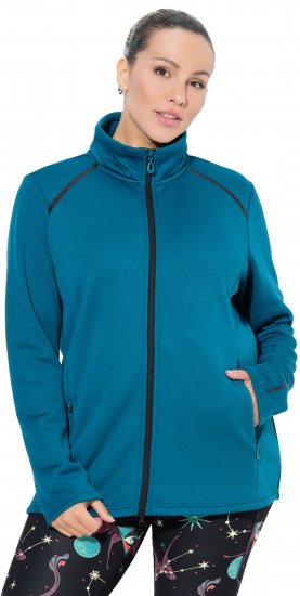 Ulla Popken Quick Drying Athletic Jacket Dark Petrol - Puloveri & dukserice - 