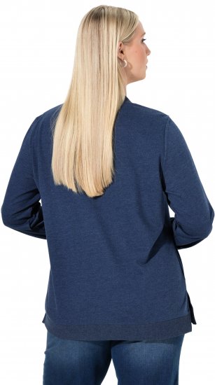 Ulla Popken Let It Snow Sequins Sweatshirt Ink Blue - Puloveri & dukserice - 