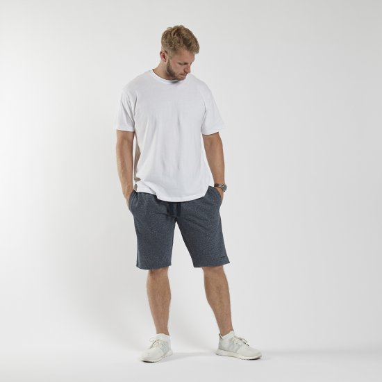 North Latitude Sweatshorts Blue Melange TALL - Sportske hlače & kratke - Muške Trenirke Veliki Brojevi