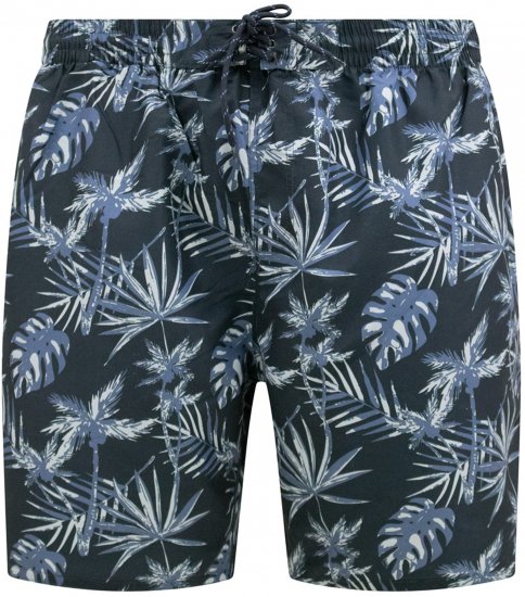 D555 Cleethorpes Hawaii Printed Swimshorts Navy - Kupaće hlače - muške Kupaće hlače veliki brojevi