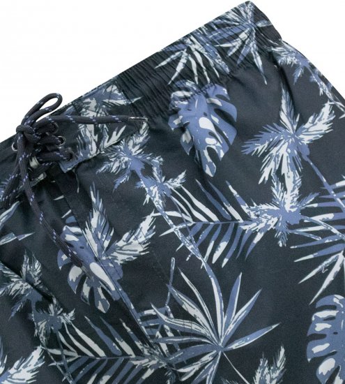 D555 Cleethorpes Hawaii Printed Swimshorts Navy - Kupaće hlače - muške Kupaće hlače veliki brojevi