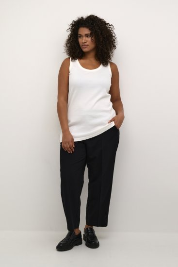 Kaffe Curve Carina Top bez rukava Chalk - Majice - 