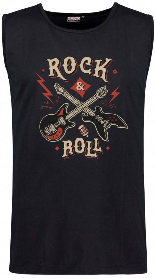 Adamo Motiv Rock and Roll Tank Top Black - Majice bez rukava - 