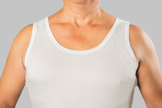 20 Nodi Crew Neck Tank Top in Combed Cotton Jersey White - Donje rublje & kupaće hlače - muške donje rublje veliki brojevi