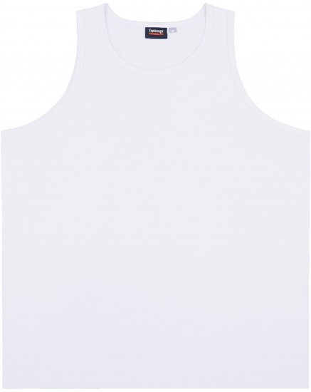 Espionage T017 Plain Tanktop White - Majice Kratkih Rukava - Muške Majice Kratkih Rukava Veliki Brojevi 