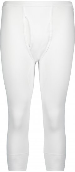 Adamo Royal Thermal Long Johns 3/4 Fine Ribbed White - Donje rublje & kupaće hlače - muške donje rublje veliki brojevi