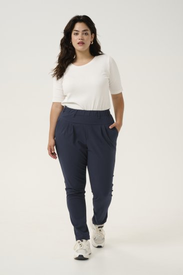 Kaffe Curve Jia Hlače Ponoćno mornarska - Traperice & Hlače u Velikim Veličinama – Plus Size - 