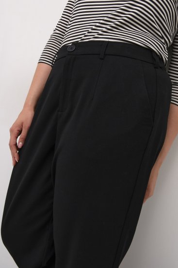 Kaffe Curve Merla Hlače Duboko crna - Traperice & Hlače u Velikim Veličinama – Plus Size - 