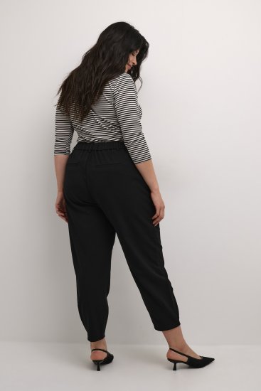Kaffe Curve Merla Hlače Duboko crna - Traperice & Hlače u Velikim Veličinama – Plus Size - 
