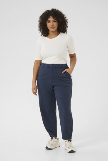 Kaffe Curve Merla Hlače Ponoćno mornarska - Traperice & Hlače u Velikim Veličinama – Plus Size - 