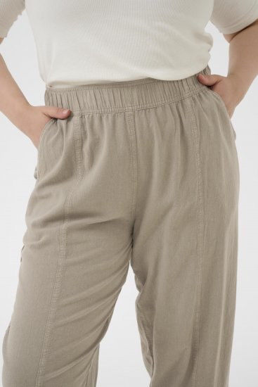 Kaffe Curve Nana Barrel Pants Brindle - Hlače od tkanine - 