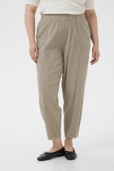 Kaffe Curve Nana Barrel Pants Brindle - Hlače od tkanine - 