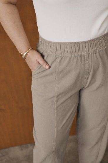 Kaffe Curve Nana Barrel Pants Brindle - Hlače od tkanine - 