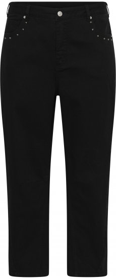 Kaffe Curve Brenn Barrel Twill Jeans Washed Black - Traperice - 