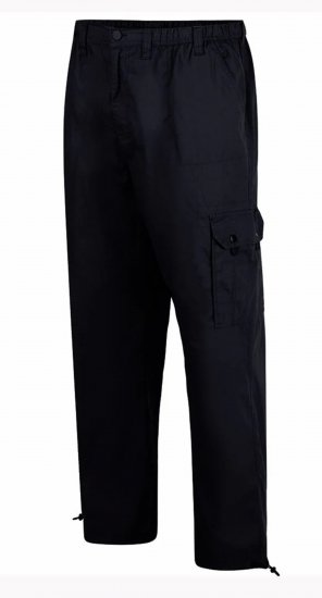 Espionage TR048 Cargo Trousers Black - Cargo hlače - Muške Cargo Hlače Veliki Brojevi