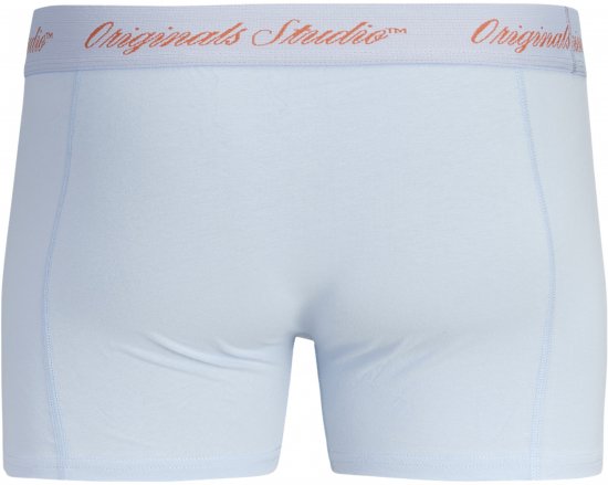 Jack & Jones Norrebro Solid Trunks 3-Pack Blue - Bokserice - Muške Bokserice Veliki Brojevi