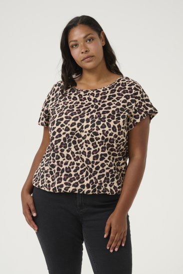 Kaffe Curve Sonna Stanley Top Leopard uzorak - Majice - 