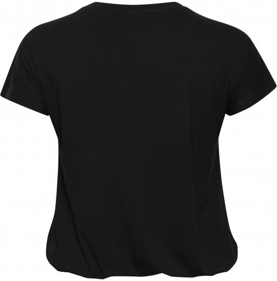 Kaffe Curve Jena V-Neck Majica Duboko crna - Majice - 