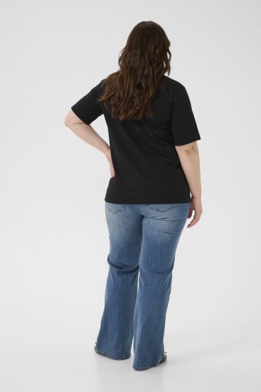 Kaffe Curve Ariana T-Shirt Black - Majice - 