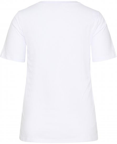 Kaffe Curve June Majica Bijela - Tiskana majica za žene - 