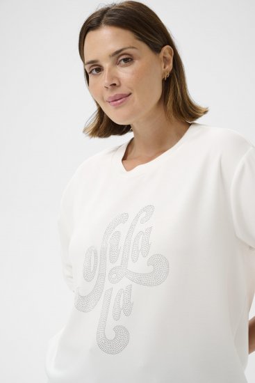 Kaffe Curve Rosa T-Shirt Chalk - Majice - 