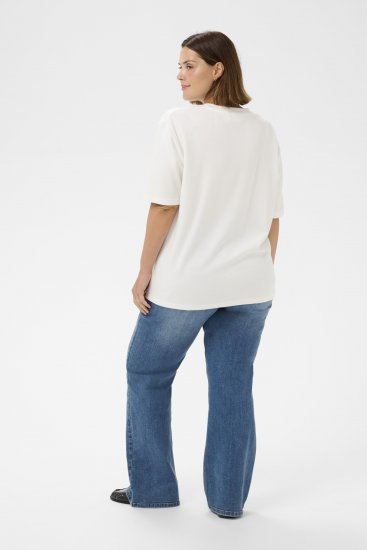 Kaffe Curve Rosa T-Shirt Chalk - Majice - 