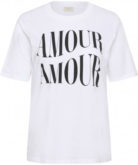 Kaffe Curve Chari T-Shirt Optical White - Majice - 