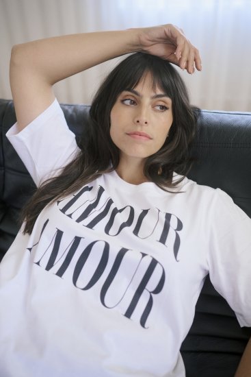 Kaffe Curve Chari T-Shirt Optical White - Majice - 