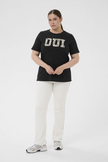 Kaffe Curve Lucie T-Shirt Black - Majice - 