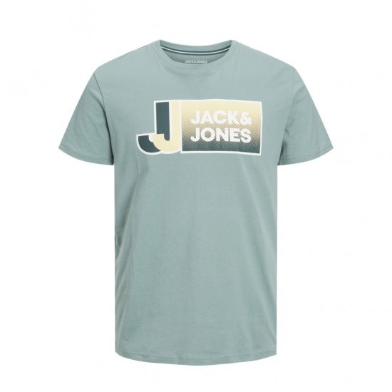 Jack & Jones Logan T-Shirt Grey - Majice Kratkih Rukava - Muške Majice Kratkih Rukava Veliki Brojevi 