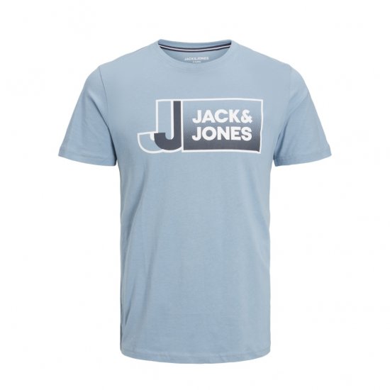 Jack & Jones Logan T-Shirt Turquoise - Majice Kratkih Rukava - Muške Majice Kratkih Rukava Veliki Brojevi 