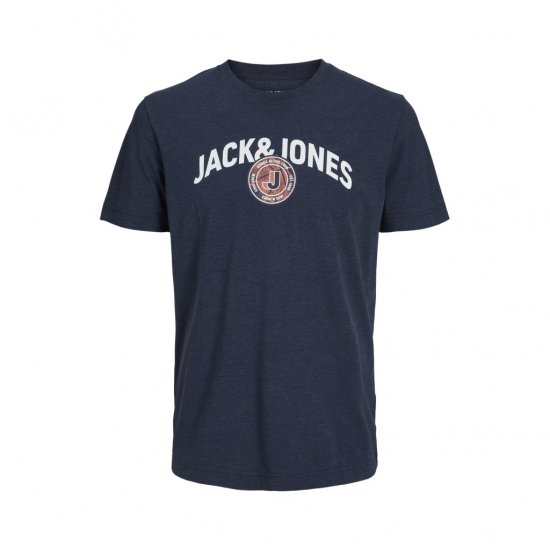 Jack & Jones Ounce T-Shirt Navy - Majice Kratkih Rukava - Muške Majice Kratkih Rukava Veliki Brojevi 
